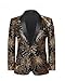 VENNYNG Boys and Kids Formal Suit Jacket Handsome Shiny Fashion Gold Glitter Stage Clothes Child Singers Blazers
