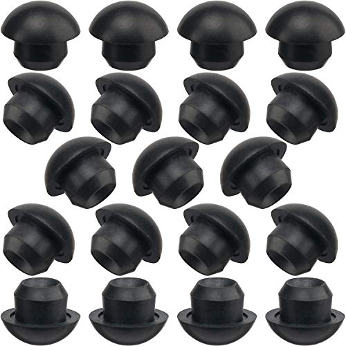 ANCIRS 50 Pack 8mm Floor Bottle Jack Plugs, Black Rubber Hydraulic Horizontal Filler Bung For Oil Reservoir Hole