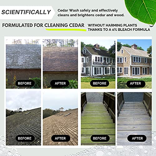 Wash Safe Industries CEDAR WASH Eco-Safe and Organic Wood Cleaner, 10 lb. Container, Clear (WS-CW-10LB)
