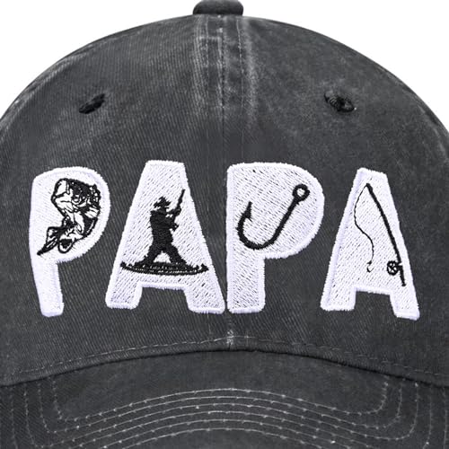 Image of Embroidered Baseball Cap for Women Men Vintage Adjustable Washed Distressed Denim Baseball Hat