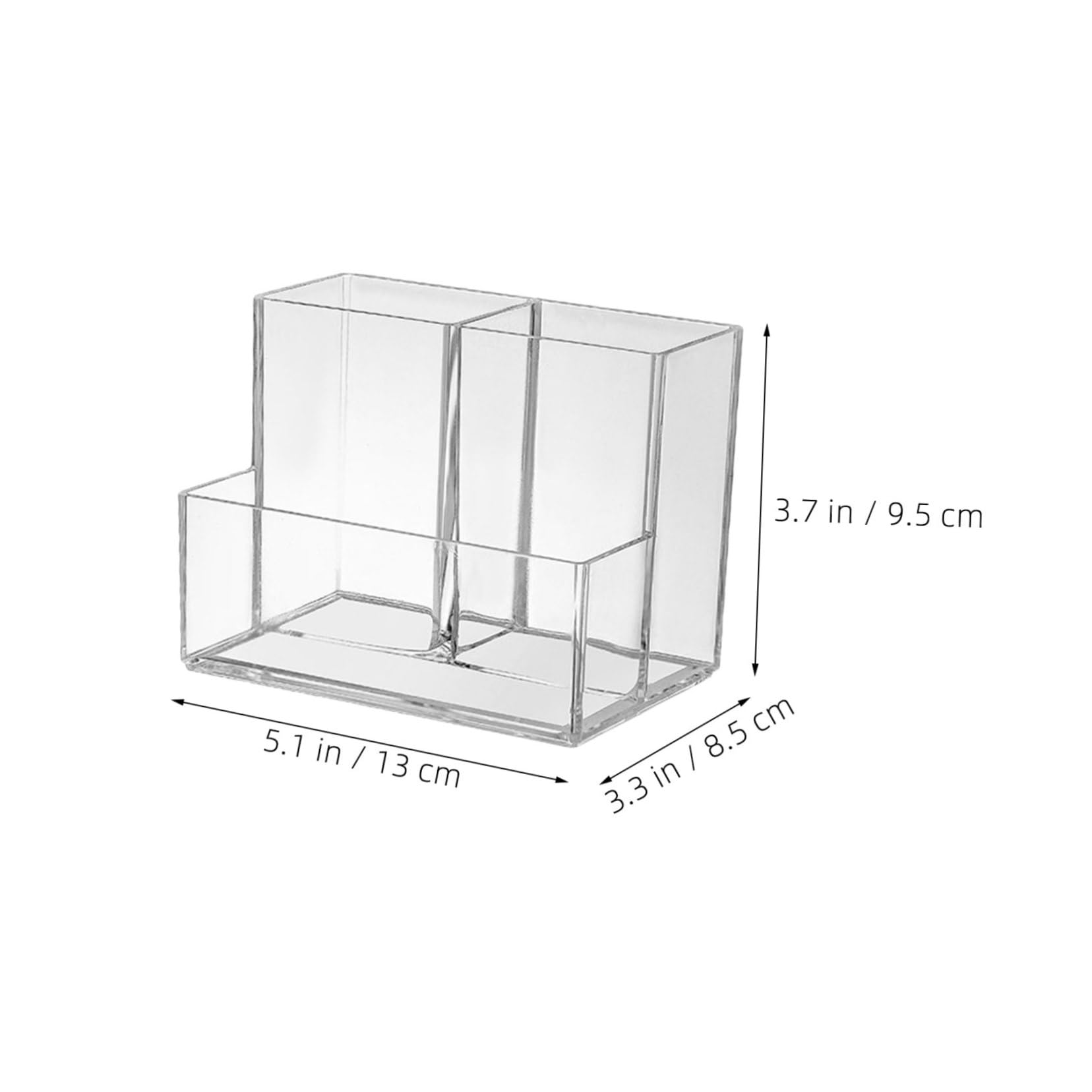Porte-crayons en Plastique 4pcs Ps à 3 Compartiments Présent Rentrée