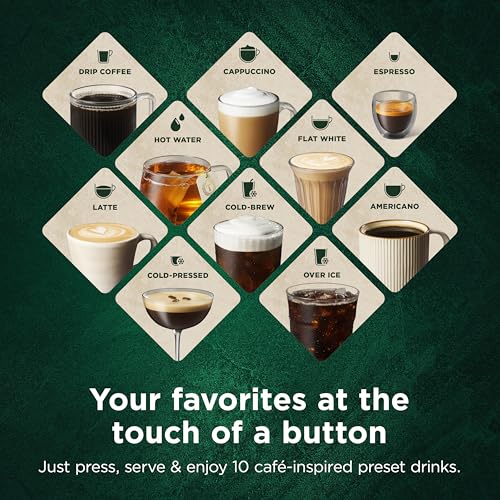 Image of Ninja AutoBarista Fully Automatic Espresso, 10 Drink Options, AE1001 | One Touch Hot & Iced, Built-in Coffee Grinder, Milk Frother, Easy Self-Clean, Latte, Cappuccino, Cold Brew