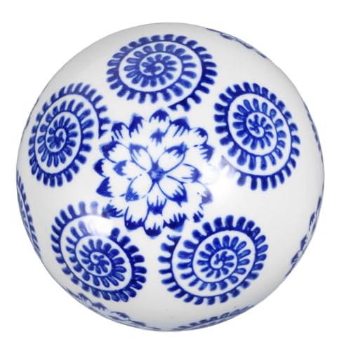 AOKWAWALIY Boules décoratives en céramique - Boules décoratives pour Vase - Orbes décoratifs pour Centre de Table - Boules décoratives en céramique - Boules de Verdure - Ensemble Vintage