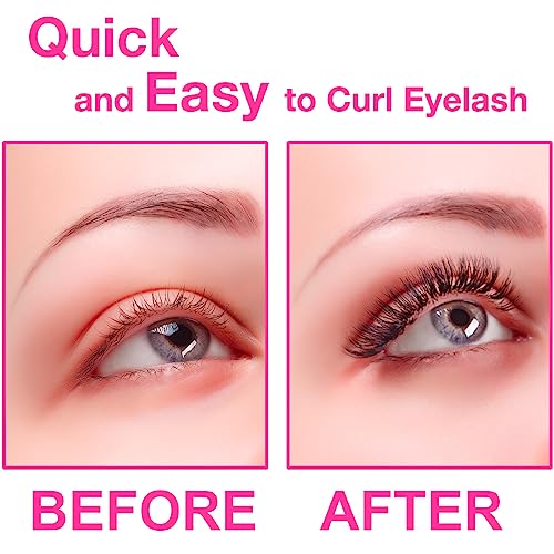 Heated Eyelash Curler Forats Electric Eye Lash Curlers With Mascara Brush And Comb Lash Separator-3 Heating Quick Natural Curling Lashes With False Eyelashes Makeup Applicator Tool #TOP5
