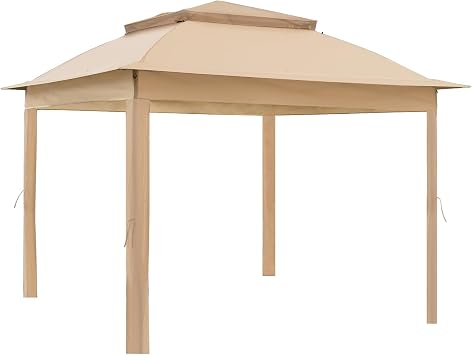 11x11 Replacement Gazebo Top Only, Pop up Canopy Tent Top, Khaki