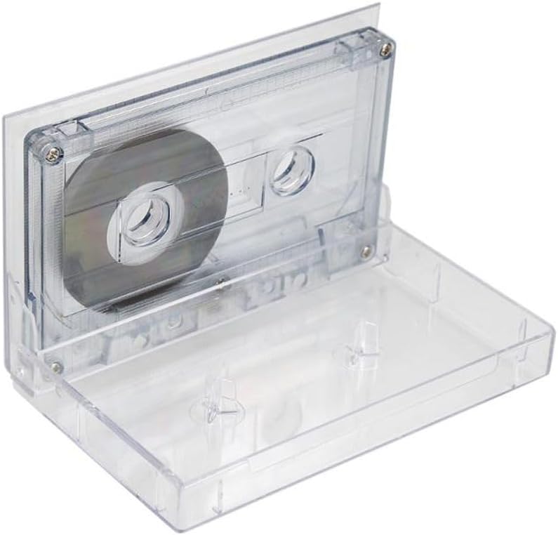 Standard 60 Minutes Blank Cassette Tape for Music Speech Lectures Dictating Recording - 10PCS, White