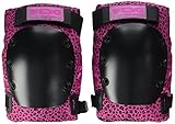 Almohadilla fija TSG Knieschoner Kneepad Roller Derby 2.0, Mujer, Negro/Fucsia, M
