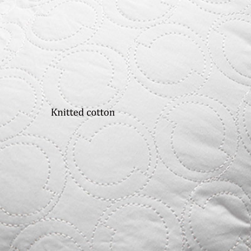 Family Sized Long Staple Cotton Pillow with Mother Child Buttons for Neck Protection