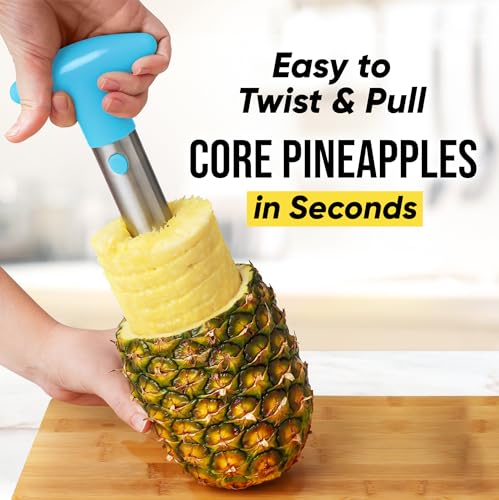 Image of Zulay Kitchen Stainless Steel Pineapple Corer, Slicer & Eye Peeler