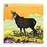 DJV Luftgewehrscheiben Nr. 4 Gamsbock 10 m – 100 Stück (14 × 14 cm) | Zielscheiben für Luftgewehrschießen, Vereinstraining & Jagdschein-Vorbereitung