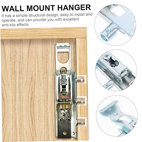 Tehaux 1 Pair Cabinet Hanging Code Hanger Hangers Metal Heavy Duty Metal Cabinet Shelf Supports Cabinet Door Hinges Steel Suspension Fitting Steel Cabinet Hanger Metal Wall Mount Hanger #TOP6
