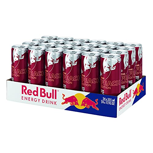 Red Bull Energy Drink, Peach-Nectarine, 12 fl oz (Pack of 24)