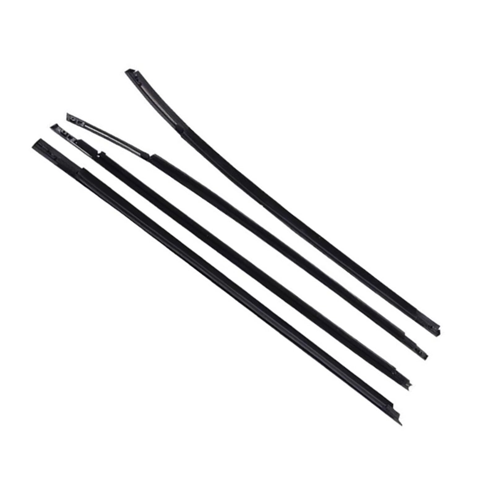 82210-2S000 4 Outside Black Or Chrome Windows Glass Weatherstrip Rubber for Hyundai IX35 for Tucson LM 2nd 2010-2013 ATGCBCAUF(Black Outside)