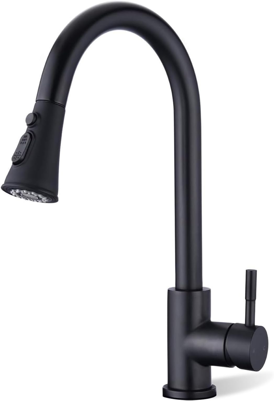 TEKXDD Chrome Kitchen Sink Mixer Tap with Pull Down Sprayer, Single Handle High Arc Pull Out Tap, Solid Brass Faucet with UK Standard Fittings