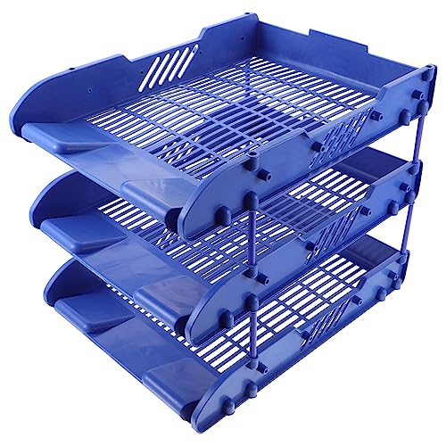 Housoutil Desk Organizer File Tray for Office Mobile Document Holder Space Saving Paper Sorter for Home and Office Use