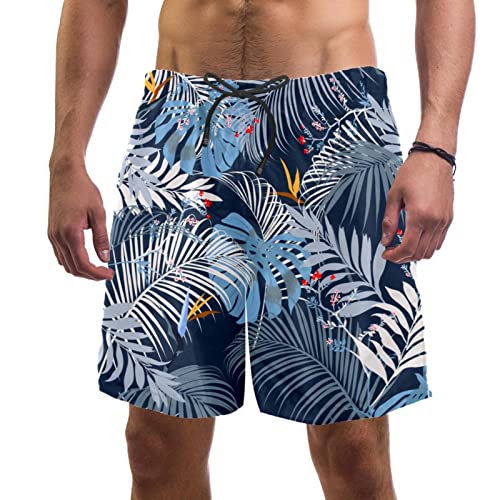 Maillots de bain pour hommes Lurnise short de plage à séchage rapide feuillage