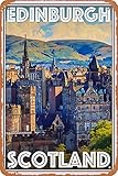 Travel Scotland Poster Metal Sign Retro Home Decorative Vintage Tin Sign 12 x 8 Inch