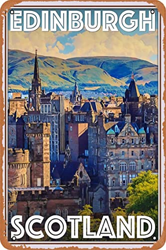 Travel Scotland Poster Metal Sign Retro Home Decorative Vintage Tin Sign 12 X 8 Inch #TOP13