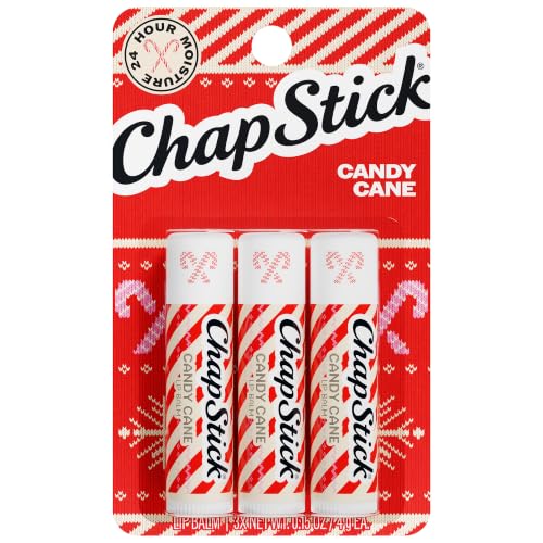 ChapStick Lip Balm, Candy Cane 3-Pack...