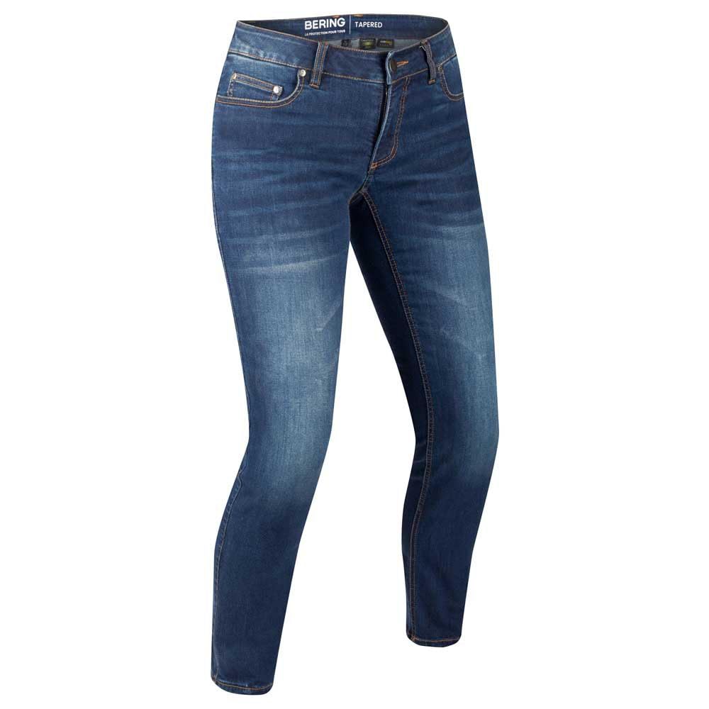Bering Trust Tapered Damskie dżinsy motocyklowe, niebiesko dekatyzowany, 36