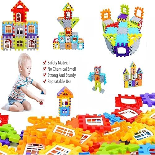 Image of GRANTH My Happy Home Building Blocks (50 PCS House Blocks Jambo Pack)(Multi)