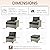 CAODOC Patio Furniture Sets 7 Pieces Outdoor Sectional Rattan Sofa Manual Weaving Wicker Patio Conversation Set with Ottomans and T Cushion(Black)