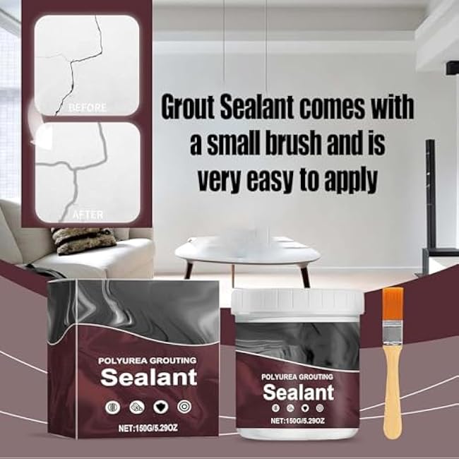 Polyurea Grouting Sealant, Grout Sealer for Shower Tile, Polyurea Grout Sealant, Waterproof Sealant Coating, Waterproof Insulating Sealant, Polyurea Coating (3PCS)