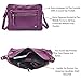 Leather Crossbody Bags for Women Small Soft Genuine Pebbled Sling Shoulder Handbag Crossover Purse with Full Adjustable Strap (Amethyst Nappa)