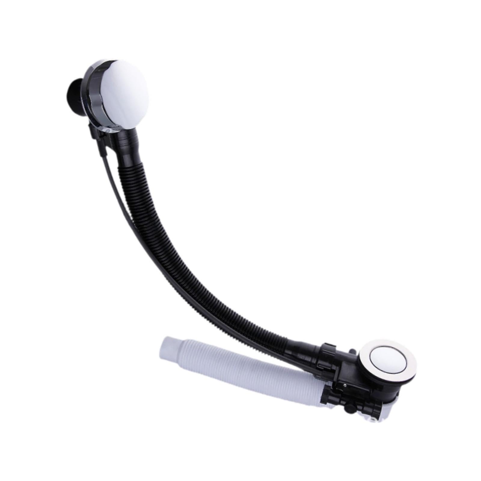 Tubo de Desagüe para Bañera, de Desagüe Universal con Rebosadero para Bañera, Desagüe Flexible para Baño, Aseo, Distancia Entre