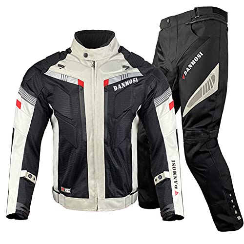 Tuta Moto Uomo 2 Pezzi Divisibile, Giacca da Moto