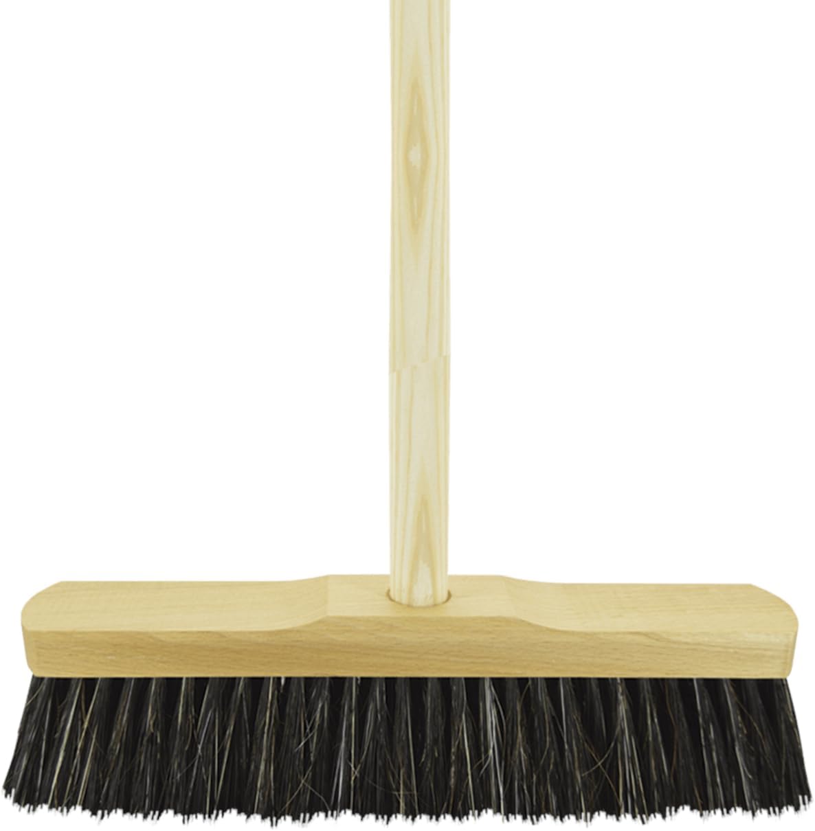 Soft Bristle Indoor Kitchen Sweeping Broom Modern Silver And Black
