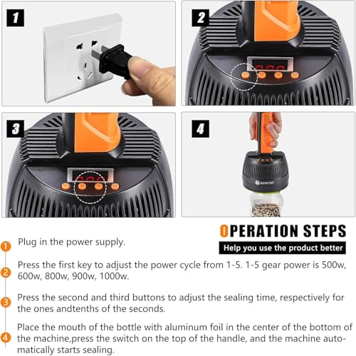 Selladora de inducción magnética con control digital para un tapado eficiente 4