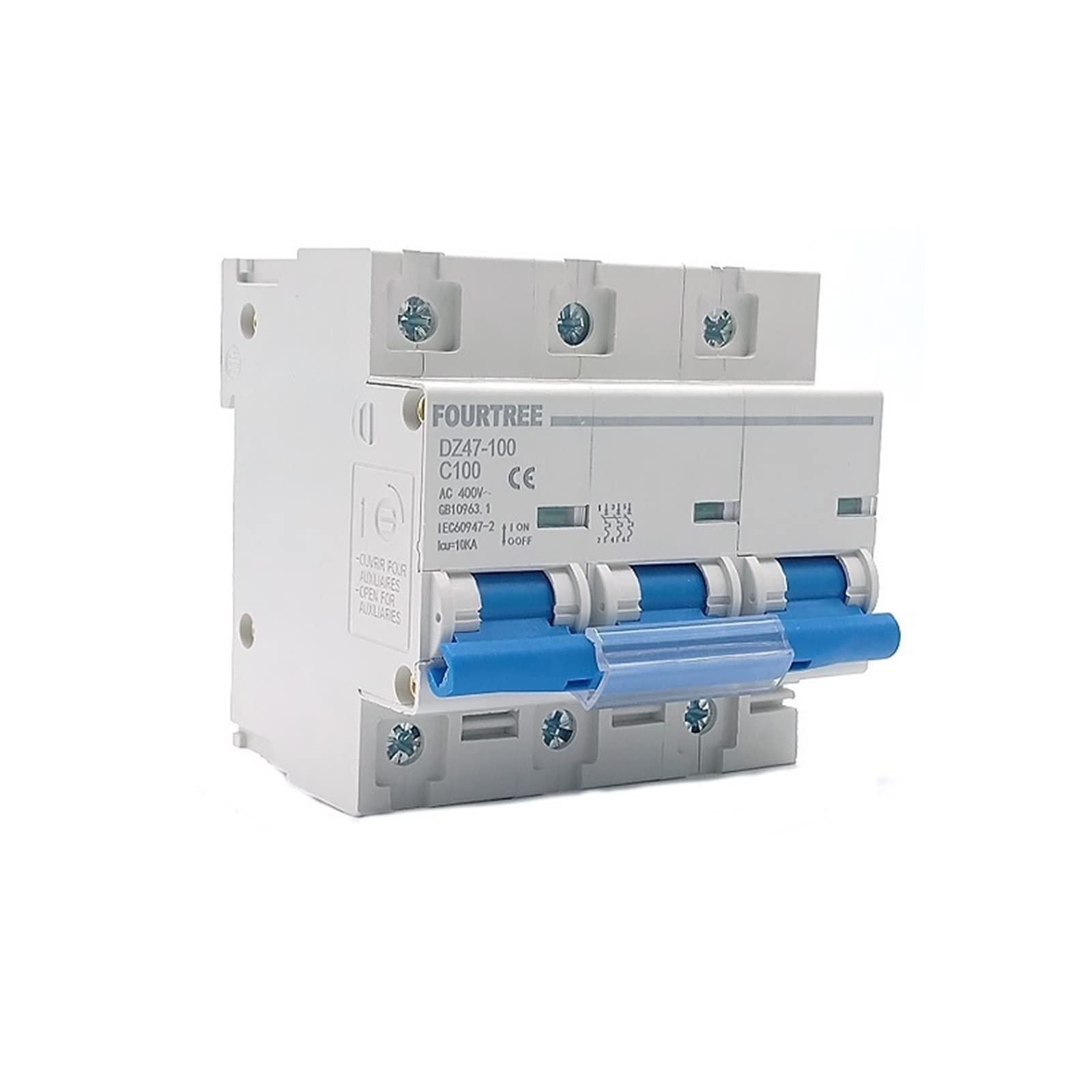 Disjoncteur miniature DZ47 80A structure robuste 3P haute performance