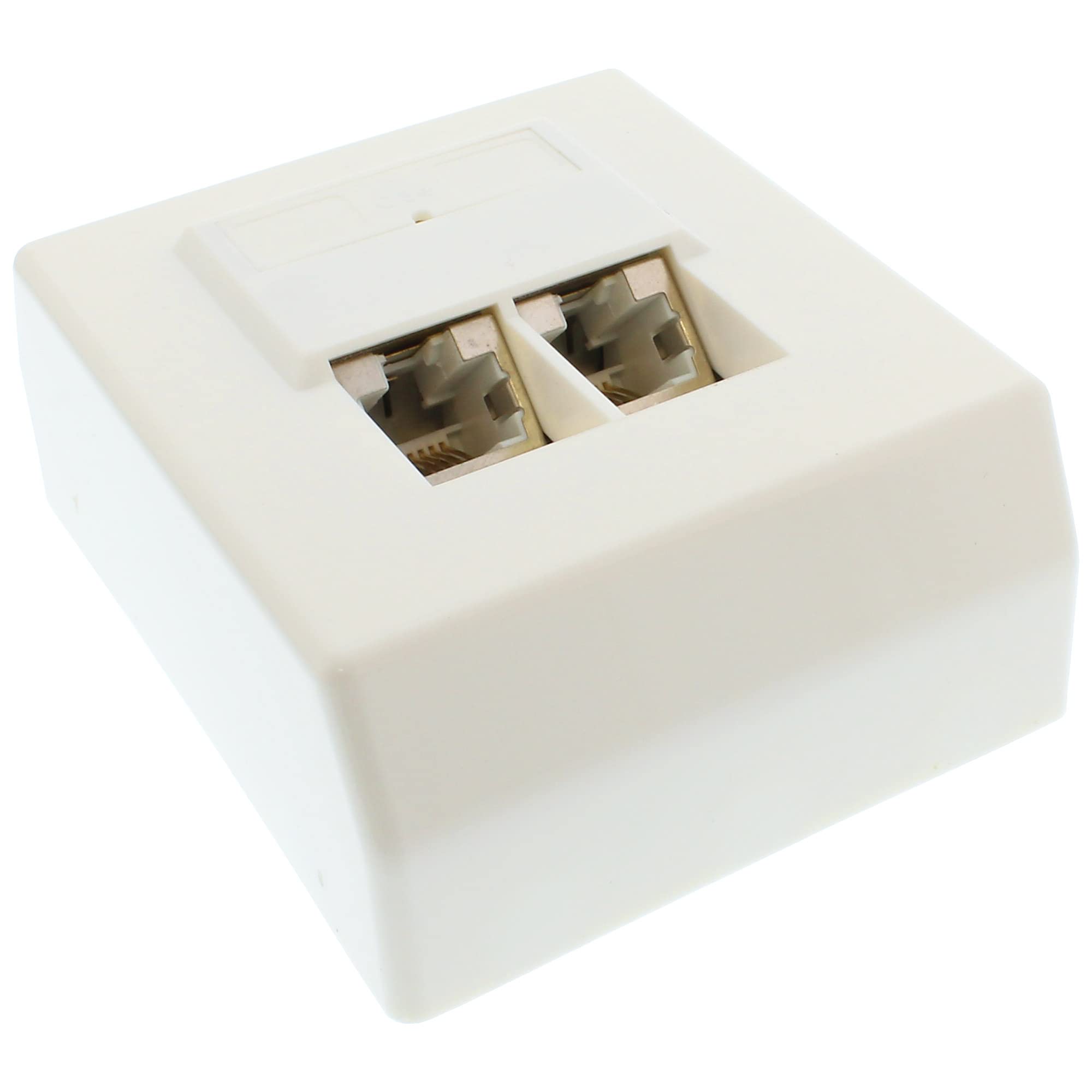 InLine® Cat. 5e connection box 100 MHz, 2 x RJ45 Bu AP