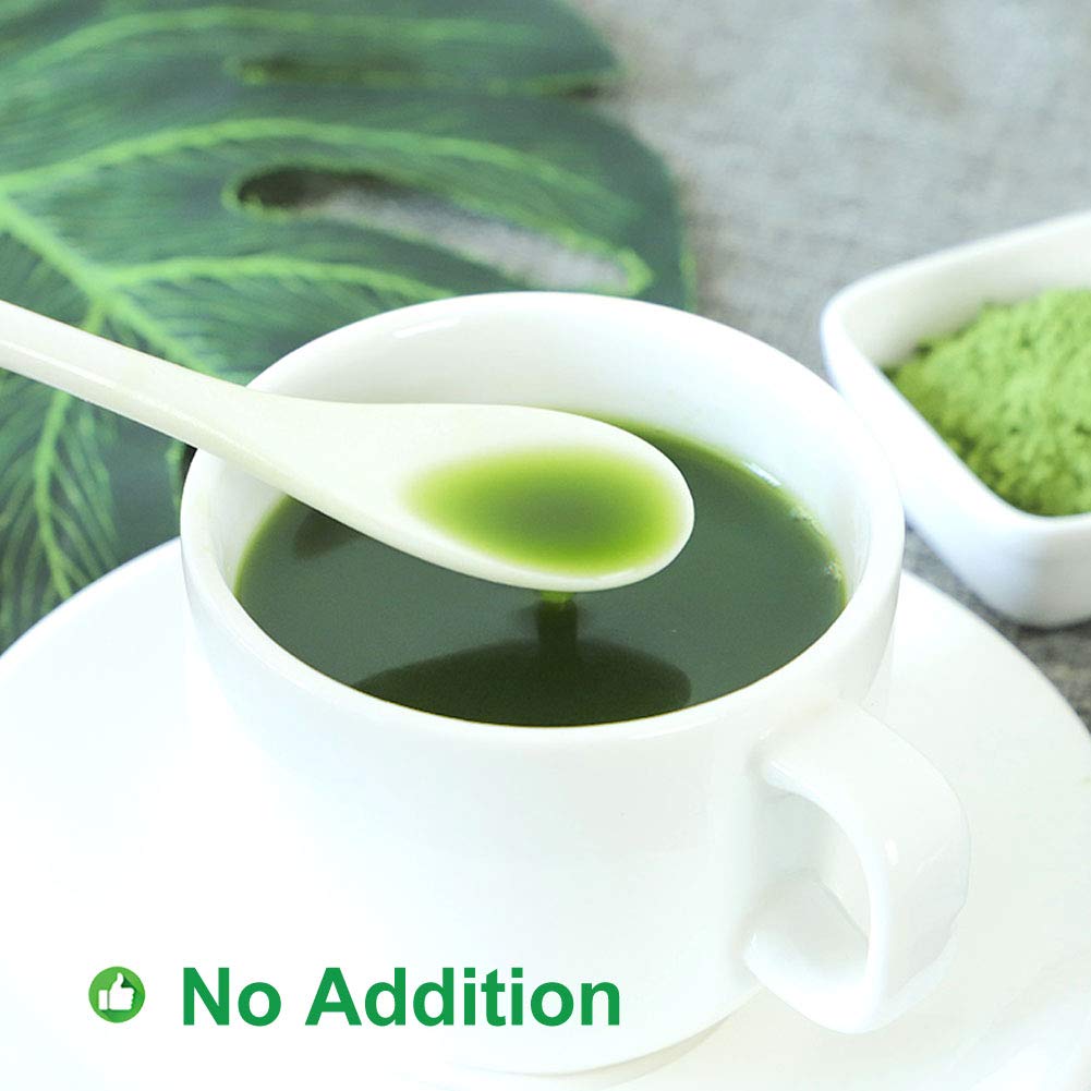 Plant Gift 100% Pure Spinach Powder 菠菜粉 Polvo natural, excelente sabor para bebidas, batidos, yogur, horneado, galletas, pasteles y bebidas, polvo no GM, 100g / 3.25oz