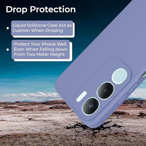 Image of A rtistque Back Cover Case for Vivo Y29 / Vivo Y19s with Camera Protection | Shockproof TPU|Stylish Protective Design|Slim Fit|Ultra Matte| Back Cover - Blue