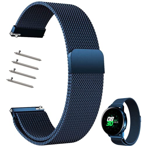 Correa Reloj 14mm 16mm 18mm 20mm 22mm 24mm Correa Milanesa Reloj de Acero Inoxidable Correa Malla Reloj Magnética Reemplazo de la Banda de Reloj de Pulsera de Acero Inoxidable para Hombres y Mujeres Cover