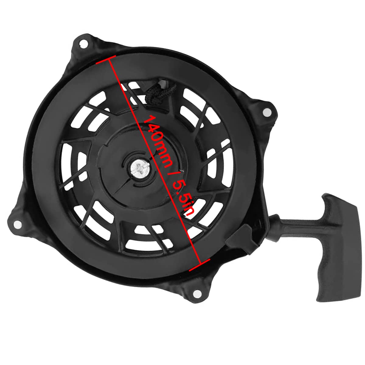 ZAMDOE 497680 Conjunto de arrancador de Retroceso para Briggs & Stratton 497598 498144 12 Motor CID Motor, arrancador de rebobinado para Oregon 31-068 para rotativo 12368150-3