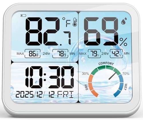 VOCOO 5.8' Large Display Indoor Thermometer...