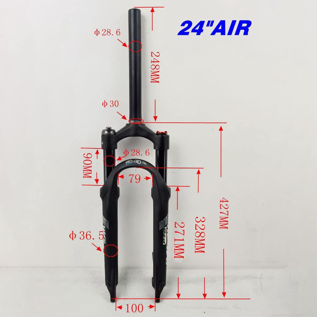 20" 24" widelec rowerowy przedni 1-1/8" 9 mm QR ręczny pilot zdalnego sterowania, akcesoria rowerowe, widelce (sterowanie na ramionach, 61 cm)