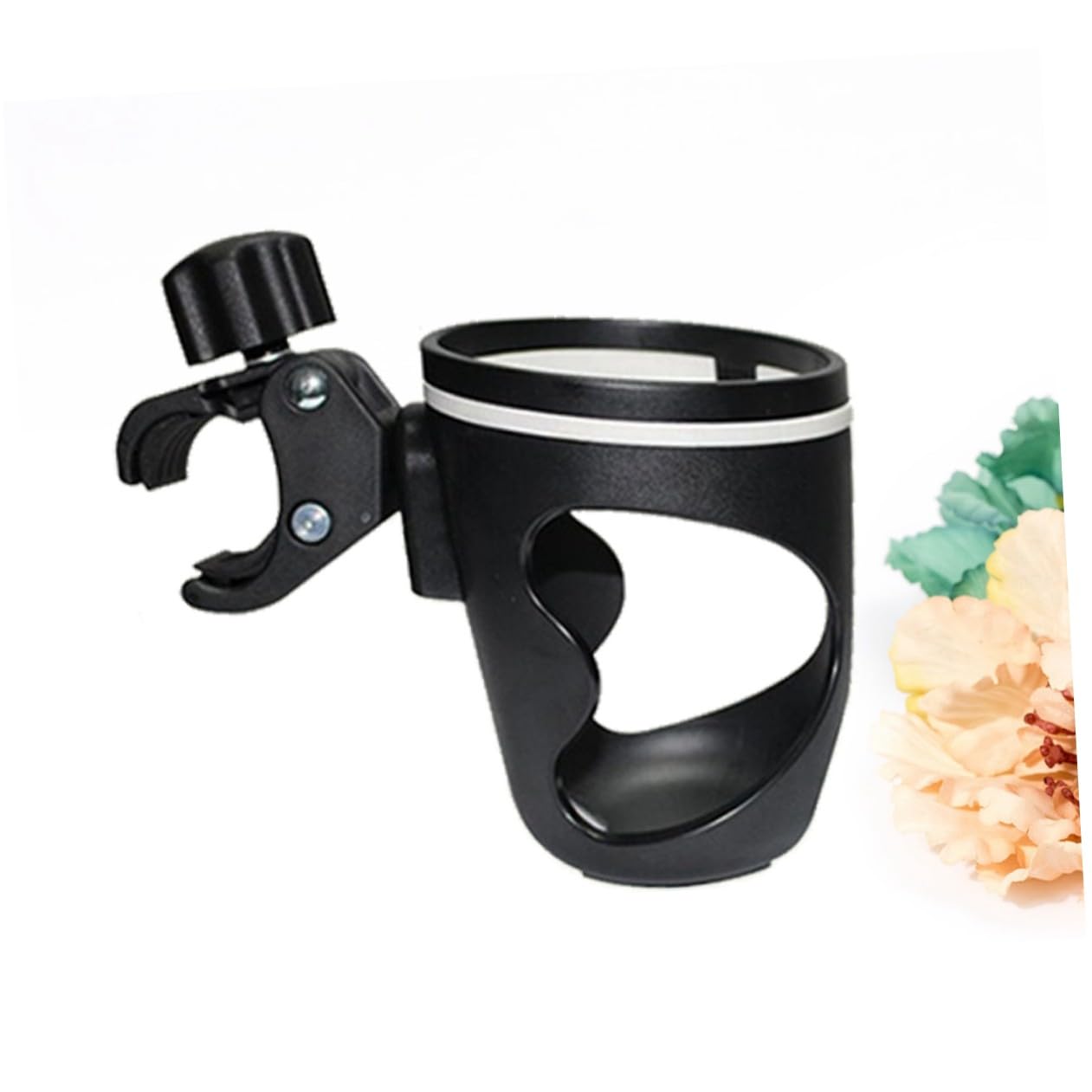Porte-gobelet pour Poussette en Plastique Abs Support Antidéversement, Simple à Installer, Compatible Bouteilles D'eau et Biberons pour Garçon et Filles