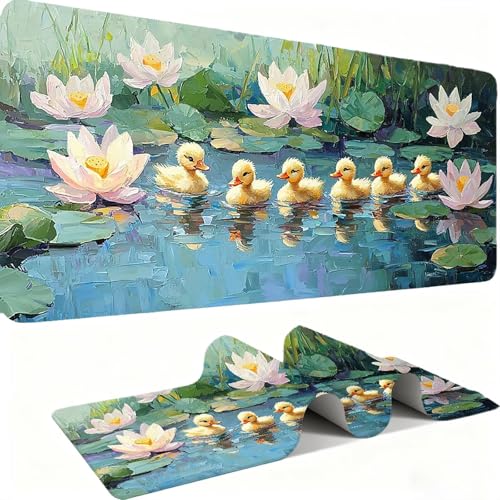 Tapis de Souris XXL 1000x500mm Le Canard Lotus C0P-952 pour bureau gaming