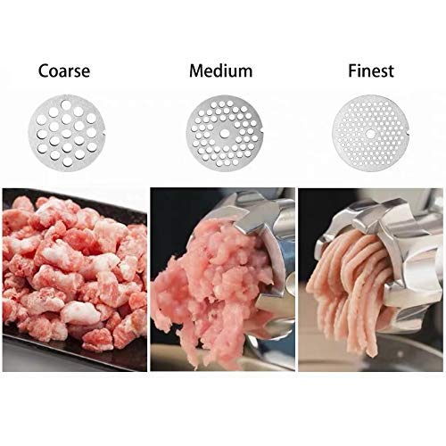 Sunmile SM-G50 ETL Electric Meat Grinder - Max 1.3 HP 1000W Heavy Duty Meat Mincer Sausage Grinder - Metal Gears, Reverse, Circuit Breaker, Stainless Steel Cutting Blade and Plates, 3 Sausage Stuffs