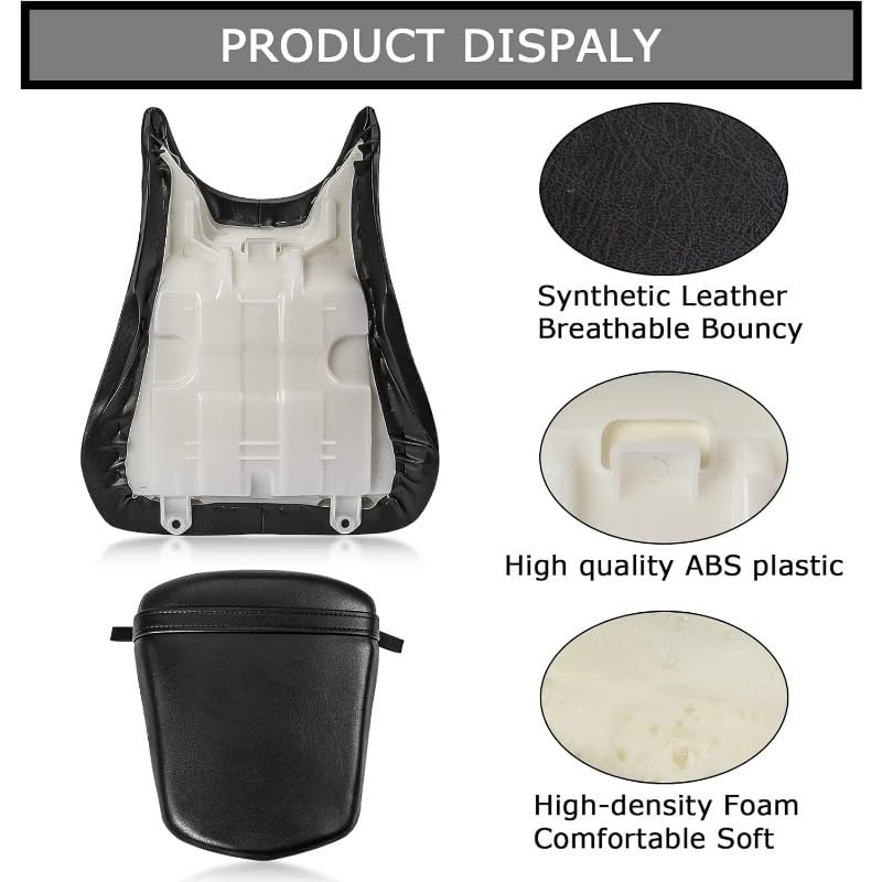 Coussin de siège de passager arrière pour Yamaha YZF R6 2003-2005