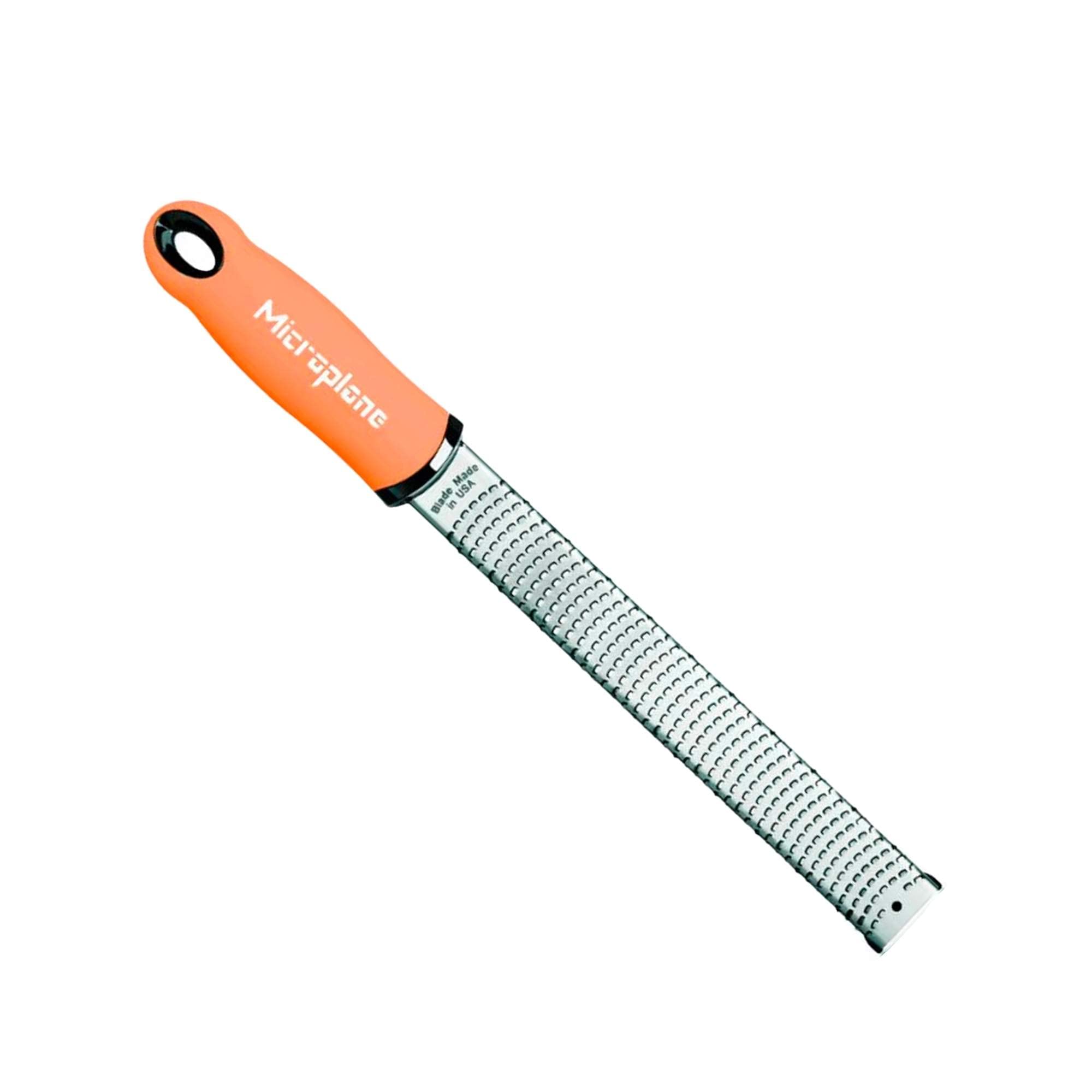 Microplane Premium Classic Grater Zester (Melon) with Stainless Steel Blade for Effortlessly Zesting and Grating Cheese, Nutmeg and Spices