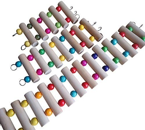She-love Mouse Rat Hamster Ladder Bridge Gerbil Pet Parrot Bird Rodent Canary Toys (30cm)