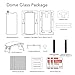 Galaxy Note 9 Screen Protector, [Dome Glass] Full 3D Curved Edge Tempered Glass Shield [Liquid Dispersion Tech] Easy Install Kit by Whitestone for Samsung Galaxy Note 9 (2018) - 1 Pack
