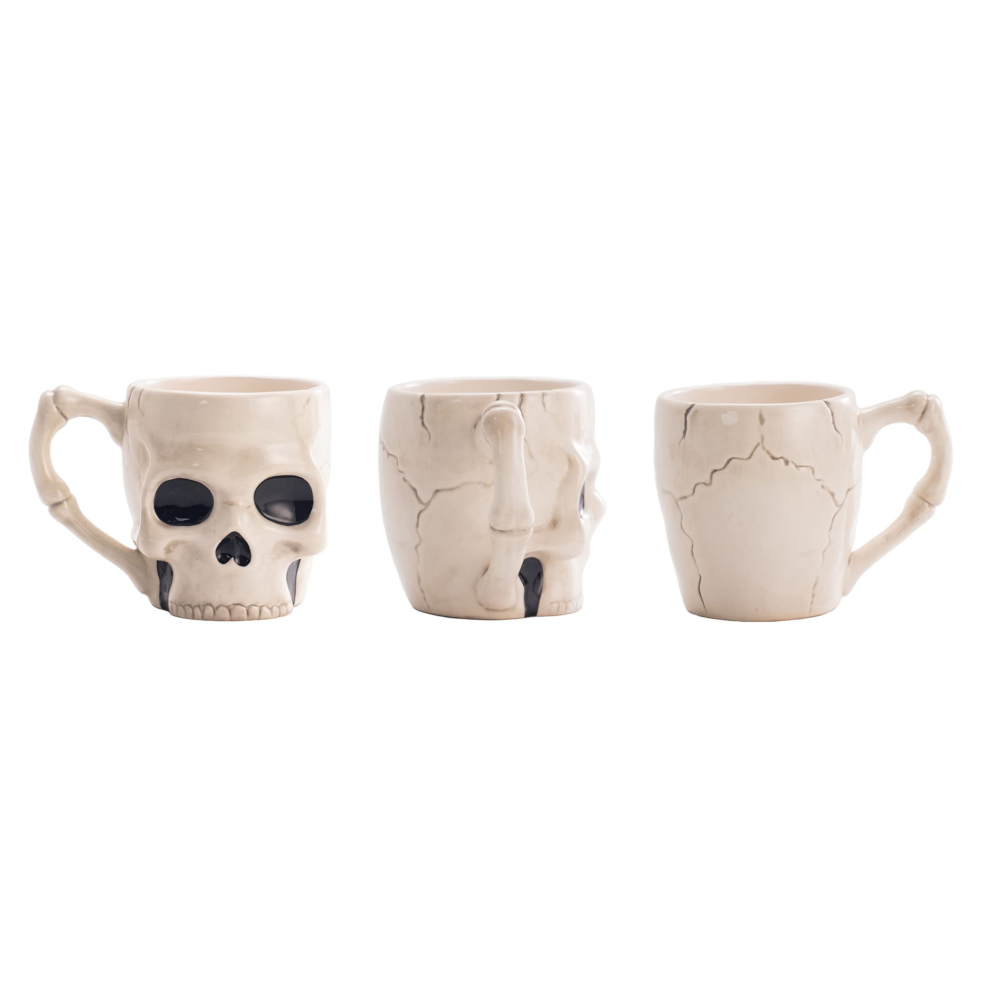 Amazon.com: Bico Halloween Skull Ceramic 16oz Mugs, for coffee, tea, hot  chocolate, Microwave and Dishwasher Safe : Home & Kitchen
