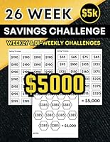 26 Week Savings Challenge: $5,000 Bi-Weekly Money Saving Challenge Book | Emergency Fund Challenge Tracker B09R7WZ26L Book Cover