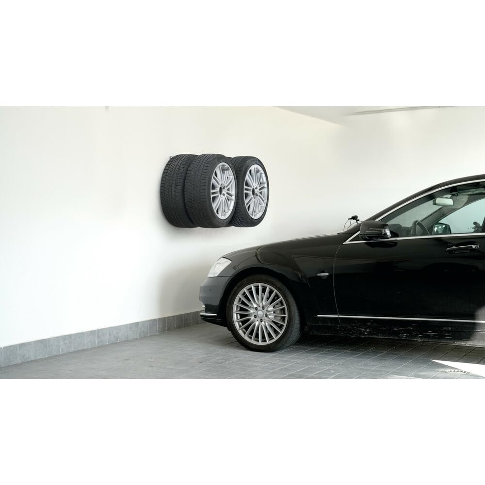 Lampa 15969 Set 2 Ganci Porta gomme e Cerchioni da Parete richiudibili
